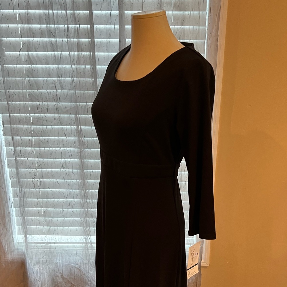 Black floor length choir dress.